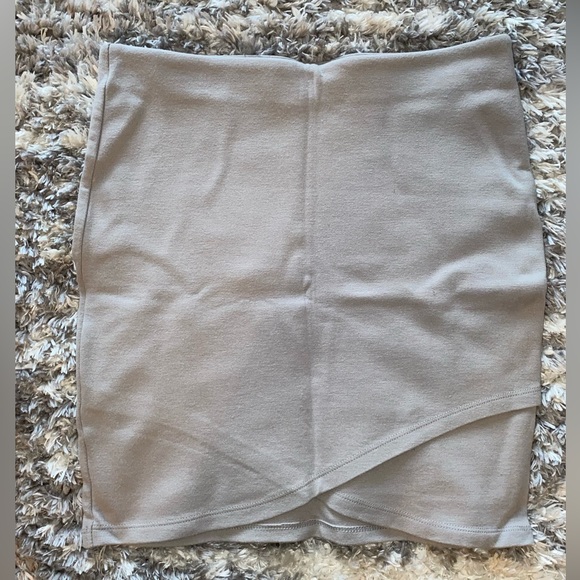 Talula Nude Stretchy Mini Skirt - Picture 1 of 3